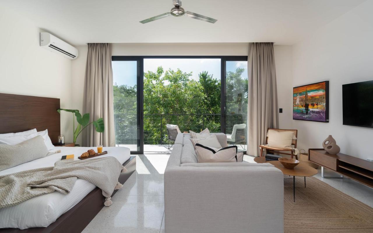 Stylish And Peaceful Jungle Studio At 525 Tulum Pueblo Buitenkant foto